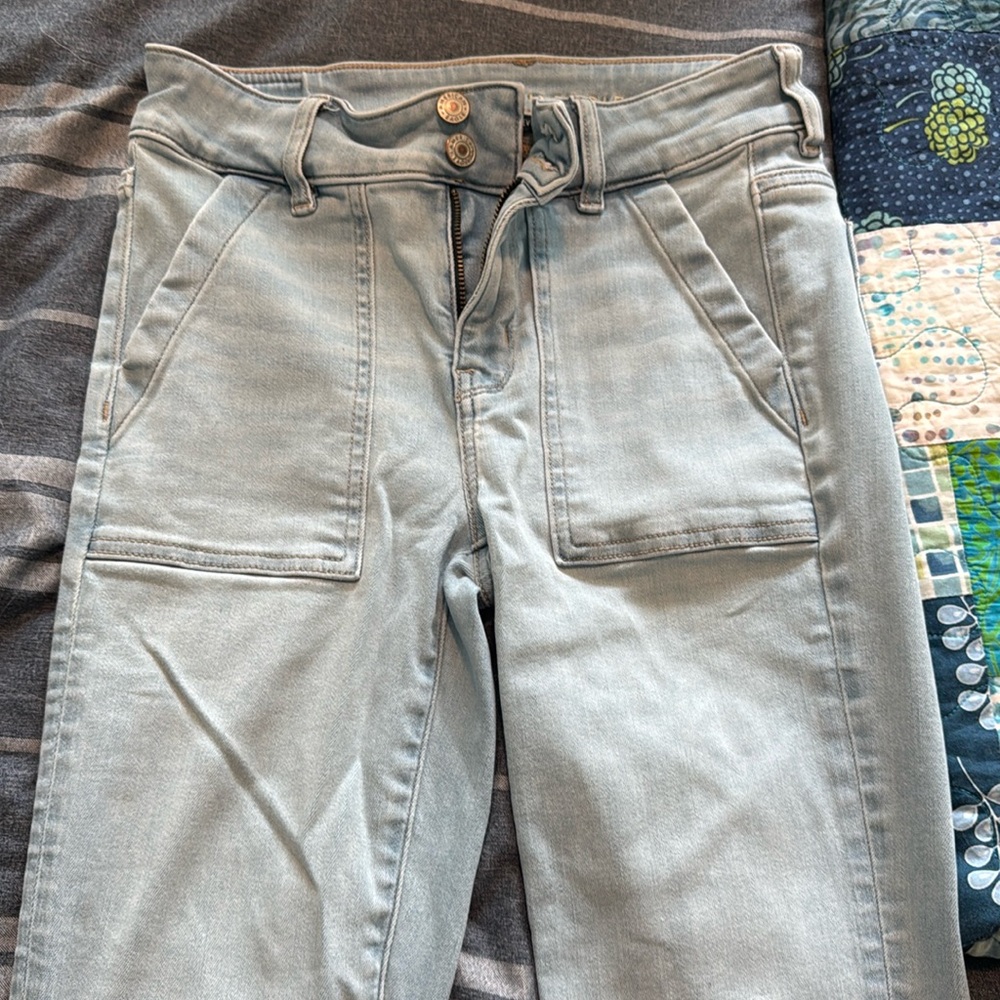 American Eagle Blue Jeggings